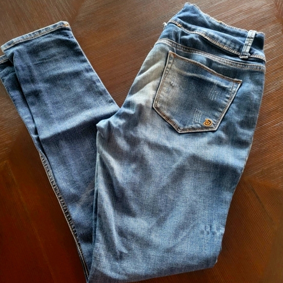 Indigo Rein distressed ANKLE jean waist Sz 9 - Picture 1 of 6